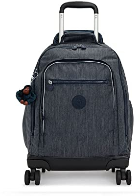 Kipling NEW ZEA Grand sac à dos à roulettes, Marine Navy (Bleu)