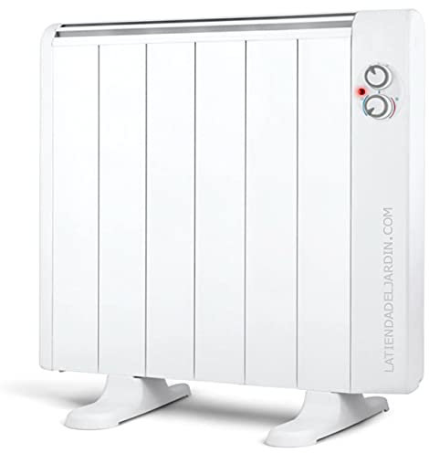 Emisor térmico 6 elementos sin aceite. 1000W. 2 niveles de potencia. Pies de apoyo incluidos.
