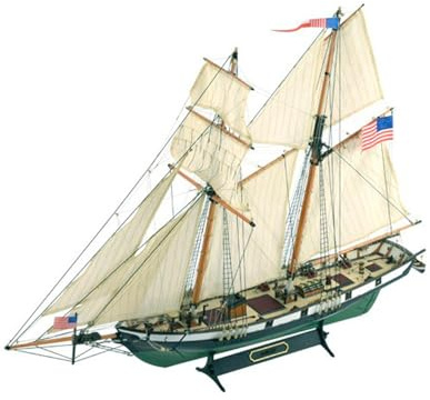 Artesanía Latina – Holzmodellschiff – Amerikanische Schoner, Harvey – Modell 22416, Maßstab 1:60 – Modelle zu Bauen – Mittleres Niveau