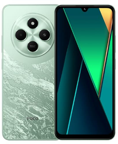 XIAOMI Poco C75 Smartphone, écran de 6,88 120 Hz HD+, Medialek Helio G81, Triple caméra 50 Mpx + 2 Mpx, 5000 mAh (Green, 8+256G)
