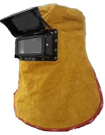 Schweißbrille, Schweißhaube, Schweißermaske, Lederschürze für Schweißjacke, Schweißhelmmaske aus Leder, automatischer Sonnenverdunkelungsfilter, Kapuze D