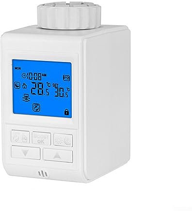DAZZLEEX Smartes Thermostatventil mit digitalem Temperaturregler ZigBee TUYA Heizkörperkopf für effizientes Heizen und wöchentliche Planung