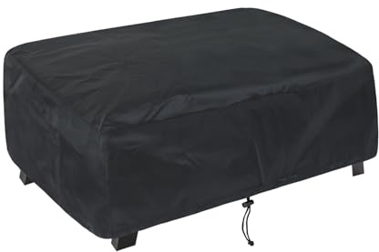 bruwaa Housse de Protection pour Plancha, Dimension 60 x 45 x 25 cm,Imperméable et résistant,Facile à Installer avec Cordon de Serrage,Housse Plancha Universelle | Gazinière | Barbecue d’Extérieur