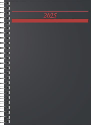 rido/idé Buchkalender Mod. Timing 1 2025 | A5, Kunststoff, schwarz