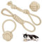 4 Pcs Corde Chien Indestructible, Lot Jouet Chien, Corde pour Chien, Jouet Chien Corde, Jouet pour Chien Corde à Noeud Compagnon de l'Animal pour Nettoyer et Améliorer Santé des Gencives Votre Chien