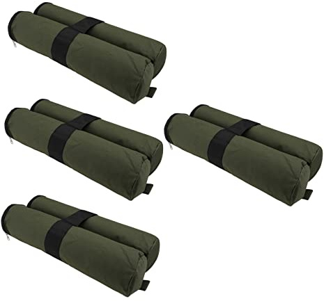 SUPVOX Bolsas De Arena Contrapeso 4 Unidades Toldo Estabilizar Resistentes Material Puntos De Anclaje Tiradores Metálicos Sistema De Cierre Cremallera Grava Contenido