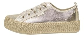 Only Onlida-1 Lace Up Espadrille Sneaker Espandrillos, guldfärg, 39 EU, Guldfärg, 39 EU