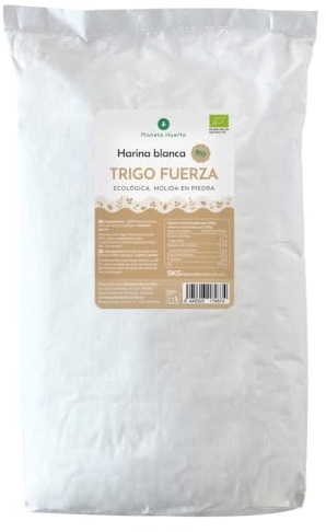 PLANETA HUERTO | Harina de Trigo de Fuerza Eco 5 Kg – Ideal para Panes de Volumen y Corteza Crujiente