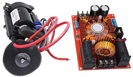 ZVS - Calentadores de placa de accionamiento de bobina, diseño de doble panel, controlador de bobina Tesla, opciones de fuente de alimentación versátiles para generadores TeslaCoils, Jacob's Ladder, y