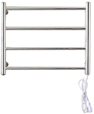 Electric Towel Radiator, Wall Mount Towel Rail,Plug-in Straight Stainless Steel Heater Towel Rack for Kitchen, Bathroom, Toilet Interesting life