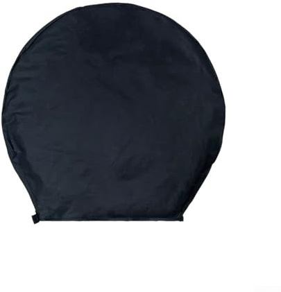 Paquete de 4 fundas para neumáticos con protector de rueda resistente para camión, SUV, remolque, caravana, material de fibra de carbono resistente con revestimiento impermeable y protección UV (A)