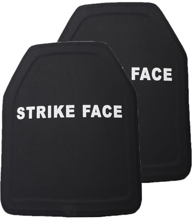 Protección de Choque Placa Armadura,2,3mm NIJ Nivel IIIA Stand Alone Barra a Prueba de Balas Chalecos y Placas de Transporte Placas, 2 Piezas Negro, Talla única para Todos