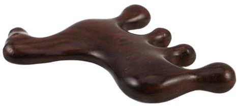Operitacx Peine de Masaje Meridiano de Sándalo Forma de Caballo para Masaje de Cabelludo y Relajación Facial – Obsequio Elegante para Mujeres