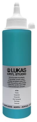 LUKAS Cryl Studio 250 ml, Acrylfarbe in Premium-Qualität, Türkis