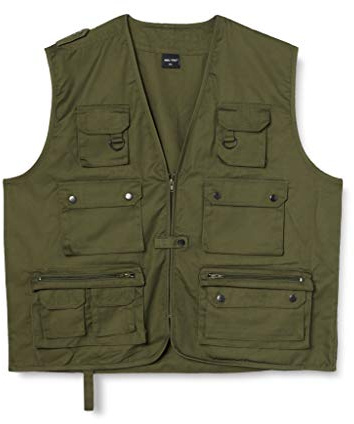Mil-Tec Jakt- och fiskeväst Oliv 4XL