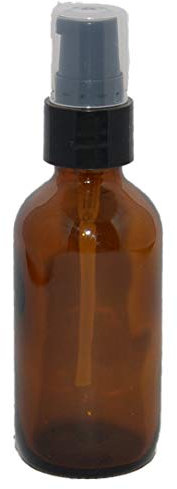 Amber Boston Glasflasche mit feinem Sprühnebel, rund, 28 ml, 6/bx