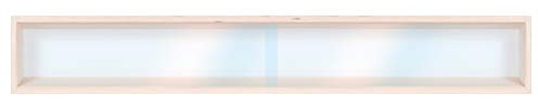 Alsino V-100.1 Vitrine Spur HO & N, Regal H0 100 cm 1 Fach