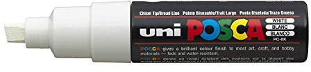 POSCA Uni-Ball PC-8K Marker, Weiß