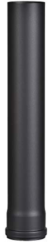 FIREFIX R100/5 Pelletofenrohr aus 1,2 mm starken Stahl in 100 mm Durchmesser, für Pelletöfen und Pelletfeuerstellen, Senotherm, schwarz, 500 mm lang
