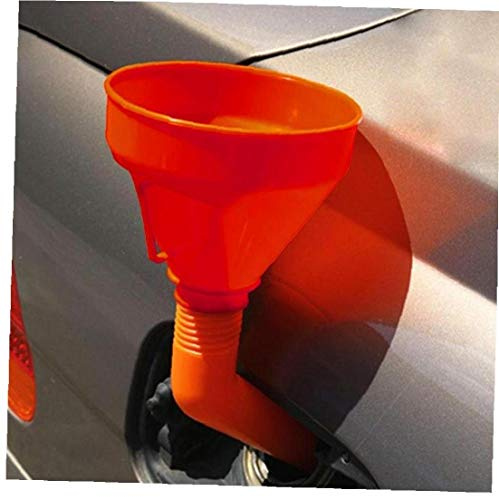 AMOYER Staccabile Becco Car Can Universale Flessibile Filtro Tubo di Rete Arancione Acqua Oil Tools durevoli Carburante Imbuto Accessori