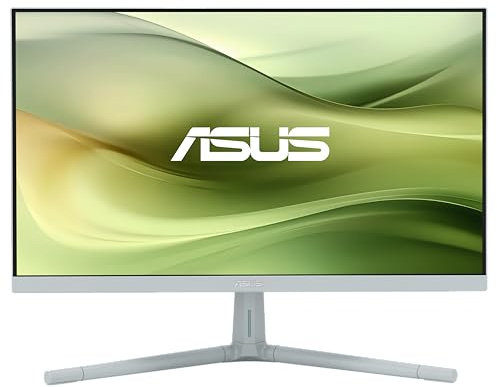 ASUS VU249CFE-G Eye Care Monitor 23,8, Full HD IPS (1920x1080), HDMI, USB-C con Power Delivery, 1 ms (MPRT), 100Hz, Tecnologia EyeCare Plus, Grigio-Verde