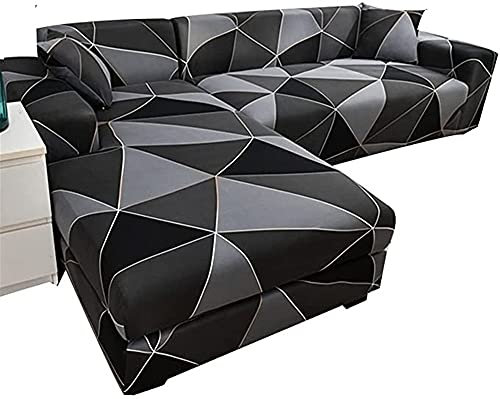 Sofabezug Sofahusse L U Form Beige Grau Braun L-Förmige Sofabezüge Hellgrau Eckcouch Rechts Links 1 2 3 4 Sitzer L-vormig Bank Sofa Hussen Stretch 3er 2er Couch Bezug Überzug Ecksofa Cover