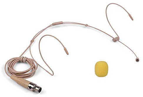 Benkeg Lightweight Headworn Headset Microphone Condenser Mic 4-pin Mini XLR Plug for Wireless Bodypack Transmitter
