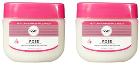ICAN LONDON ROSE 100% PURE PETROLEUM JELLY 2 x 368G