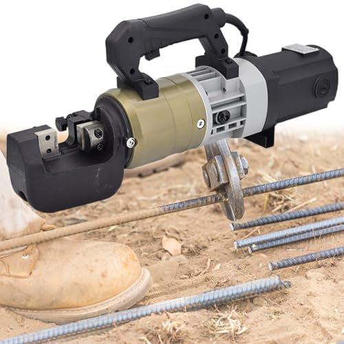GESAIDES Bewehrungsstahlschneider, Elektrischer Bewehrungsstahlschneider, mit Ersatzklinge, Elektrischer Betonbewehrungsstahlschneider, Schnittgeschwindigkeit 2-5S (1800W),6to28mm