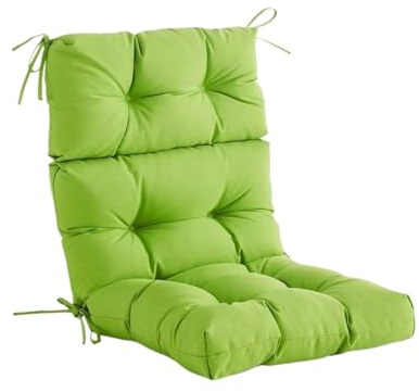 Cuscini di ricambio per sedie a dondolo da esterno, 104 x 53 x 10 cm, trapuntati, per sedie a dondolo da patio, adatti per tutte le stagioni (verde frutta)