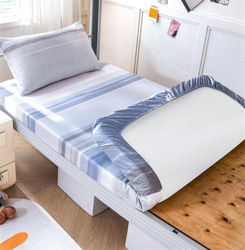 GDDUOYUE Coprimaterasso per Futon 100% Cotone - Copertura Integrale 360° Impermeabile e Antiacaro, Fodera Lavabile per Futon Giapponese o da Pavimento,Style 31,35.4in×79in