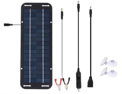 EpheyFIF 6W Solarpanel 12V Erhaltungsladegerät Kit Boot RV Auto Solar Flex Panels Auto Boot Herramientas Taladros Multimeter Navaja Sets