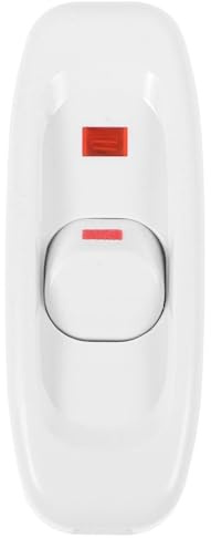 VILLFUL Interruptor de Luz Vintage Gw320 para Lámpara de Mesilla Pequeño y Práctico Luz Indicadora Integrada Control Único 10A 250v Repuesto Eléctrico para Lámparas de Noche