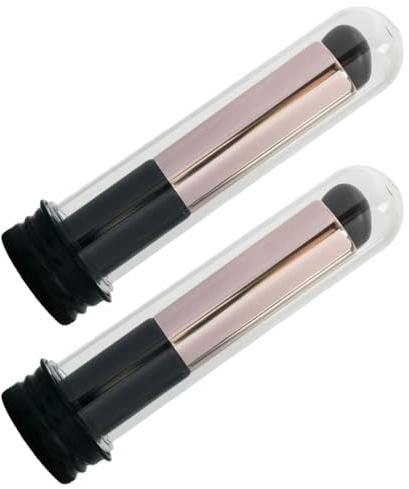 OSALADI Brochas para Labios de Silicona 2 Unidades Cabezal Redondo para Aplicar Bálsamo Labial y Maquillaje Aplicador Portátil Estuche para Uso Profesional