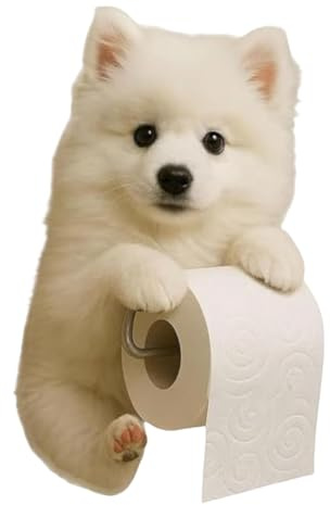 Porte-Papier hygiénique – de Rangement pour Papier Toilette pour Chien, Organisateur de Serviettes, Mural créatif, décoration d'intérieur, Appareil Distributeur, fonctionnalité