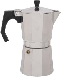 Relags Kanne Espresso Maker 'Bellanapoli' 9T, Silber, 9 Tassen, 633009