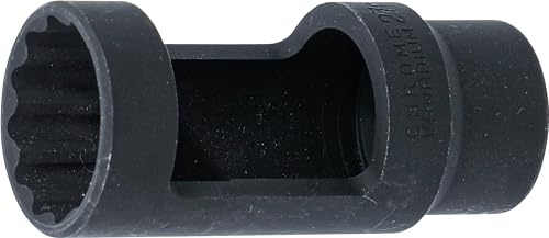 BGS 1140-27 | Lambdasonden-Einsatz | Antrieb Innenvierkant 12,5 mm (1/2) | SW 27 mm Zwölfkant, 28 mm Fenster | Länge 78 mm | Seitlich offen für Kabeldurchführung
