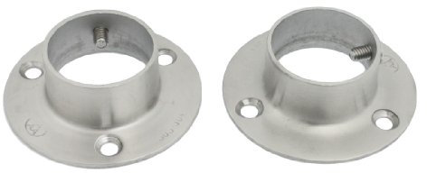 sourcing map 2 Pcs Edelstahl Schrank Rod-Flansch-Buchse für 25mm Pole DE de