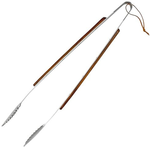 Lamson Premier BBQ Tongs with Riveted Walnut Handle