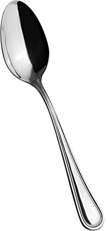 Salvinelli Queen Set Cucchiai Frutta Acciaio Inox 18/10, Cucchiaio da Frutta 12 Pezzi, Spessore 2,5 mm, Made in Italy, Finitura lucida