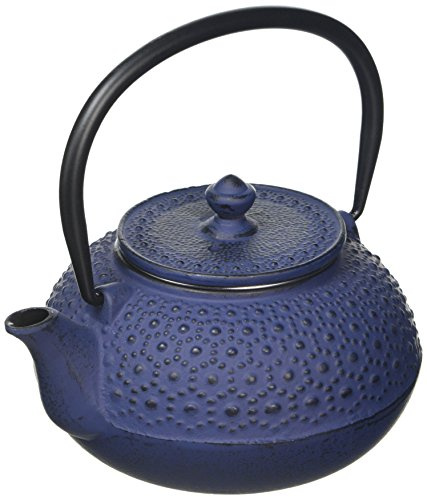 BRANDANI 53999 - Teiera Mille Bole in ghisa, con filtro in acciaio inox, colore: Blu