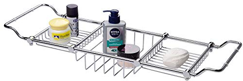 Vasca da bagno Caddy Vassoi in ottone massiccio cromato lucido