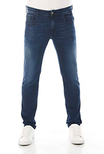 Replay Anbass Slim Fit Jeans con Power Stretch,para hombre,Azul (Medium Blue 009),31W / 32L