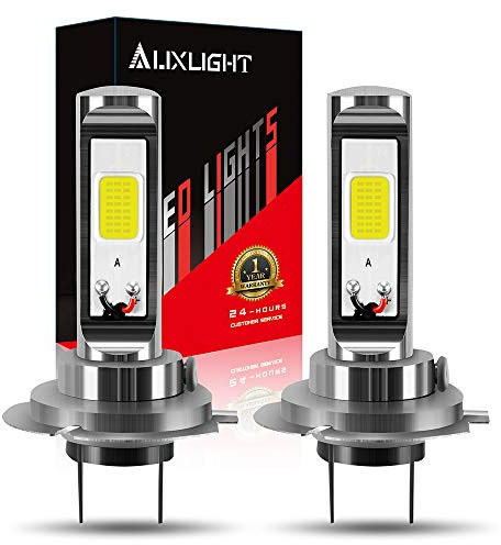 AUXLIGHT H7 H7LL LED Fog Light Bulbs 6000K Xenon White, Super Bright High Power COB Chips LED Fog Daytime Running Lights DRL Bulbs Replacement for Cars, Trucks (Pack of 2)