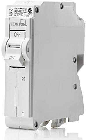 Leviton LB120-T Disjoncteur à branchement standard 1 pôle 20 A 1 pôle magnétique thermique 120 V CA Blanc