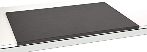Luxus Schreibtischunterlage Schreibunterlage Leder Kantenschutz - 70x40cm PU-Leder abgewinkelt Auflage schwarz rutschfest für Büro