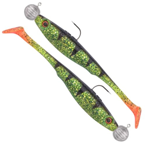 Spro Gummishad mit Jigkopf 8cm 5+7g Iris Popeye to-go