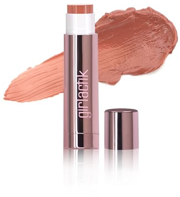 Girlactik Jello Gloss Balm – Hydrating Tinted Lip Gloss with Vitamin E, Avocado Oil & Aloe Vera, Long-Lasting Lip Stain & Lip Care, Non-Sticky Lip Balm for Moisturised Lips (Nude)
