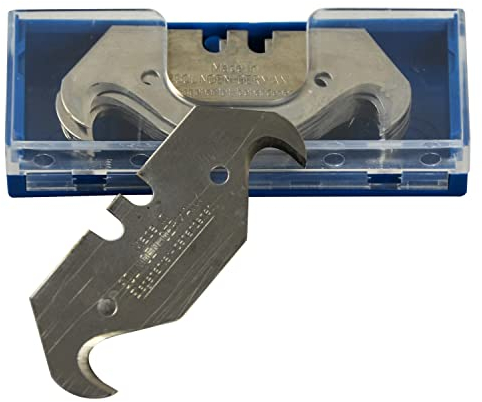 Cuchillas de gancho profesionales de 0,65 mm de grosor de la hoja, en dispensador