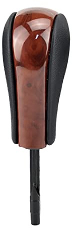 Kohlefaser-Auto-Automatik-Schaltknauf Handball für E39 E46 E53 E60 E61 E63 E64 E83 E81 E82 E87 E90 E91 E92 E93(Wood-Short)